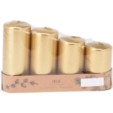 SET 4 CANDELE ORO H15-13-11-10